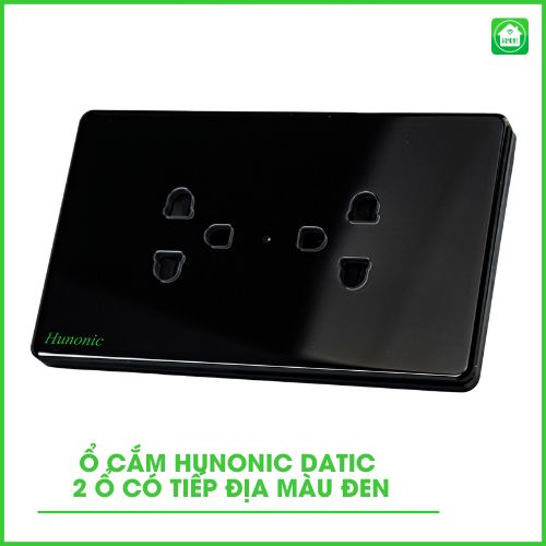 Ổ Cắm tiếp địa Hunonic Datic 2 Ổ